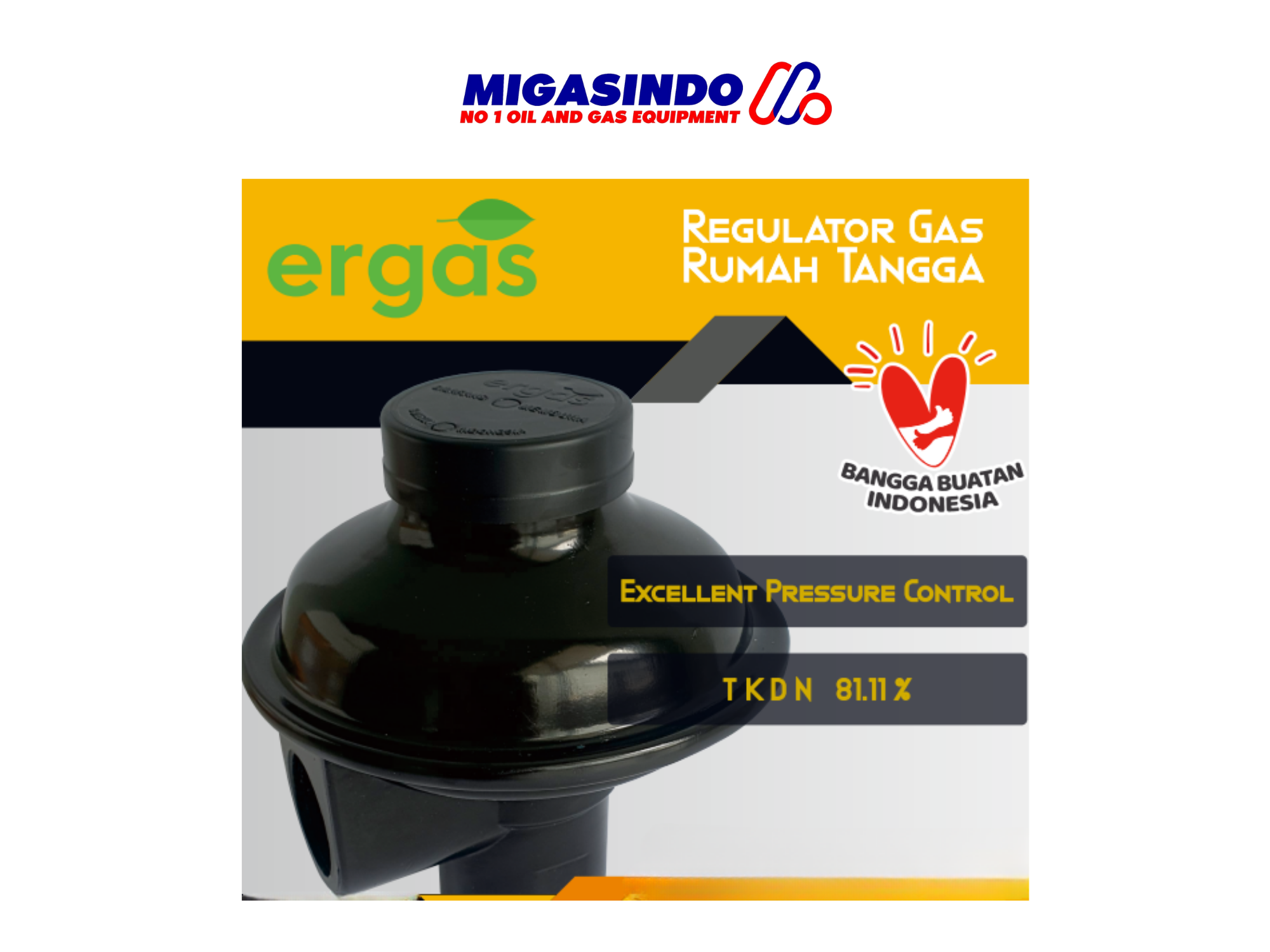 Regulator Gas Alam Rumah Tangga