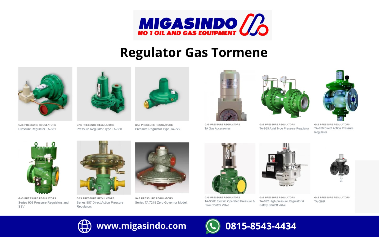 Regulator Gas Tormene